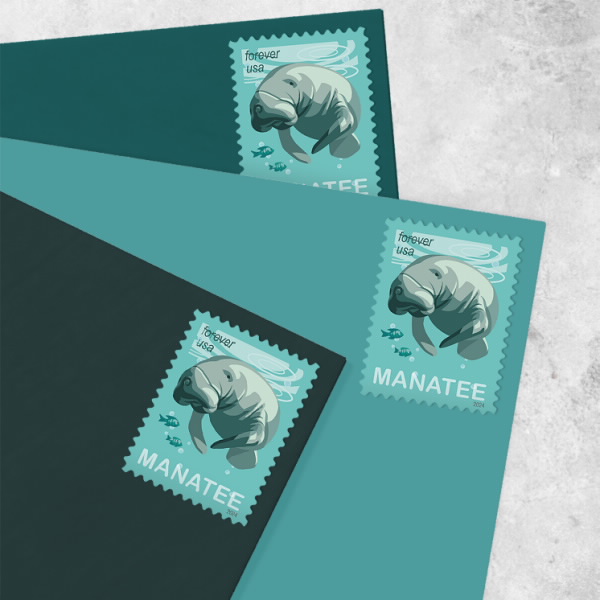 2024 Save Manatees Stamps - Forever Stamps