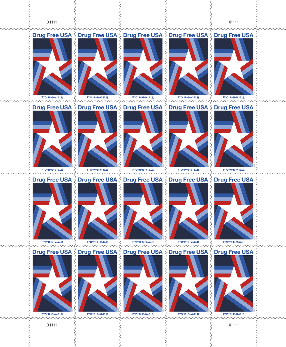 2020 Drug Free USA Stamps - Forever Stamps