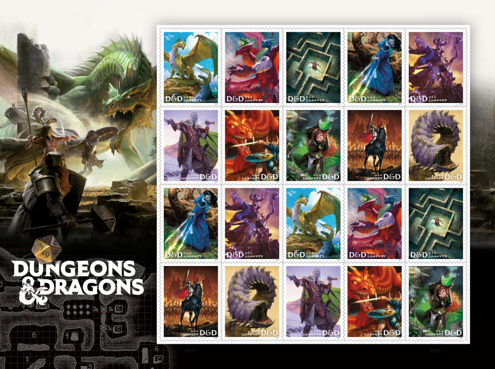 2024 Dungeons & Dragons Stamps - Forever Stamps
