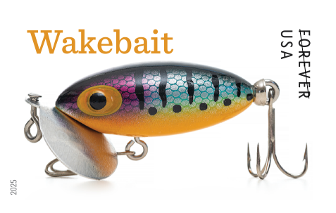 2025 Freshwater Fishing Lures Stamps 100 pcs - Forever Stamps