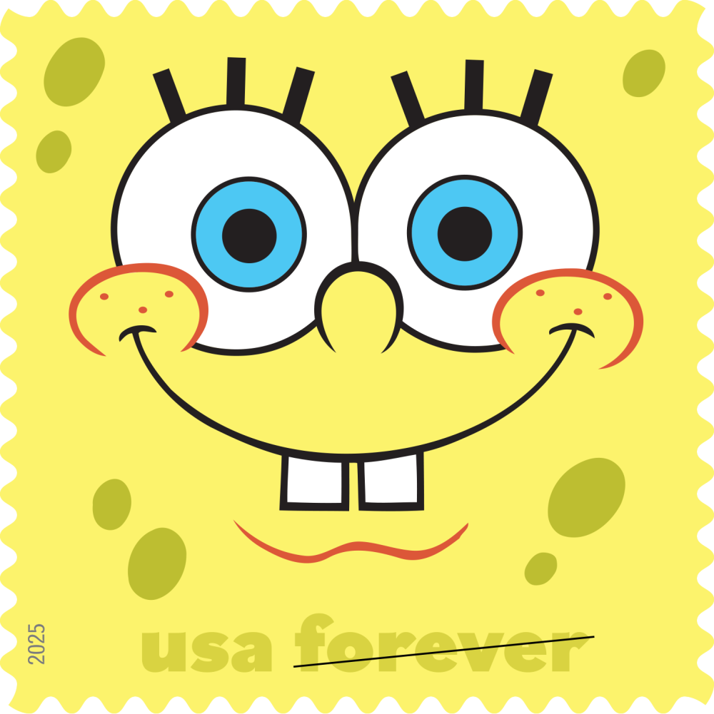 2025 SpongeBob Squarepants Stamps 80 pcs - Forever Stamps