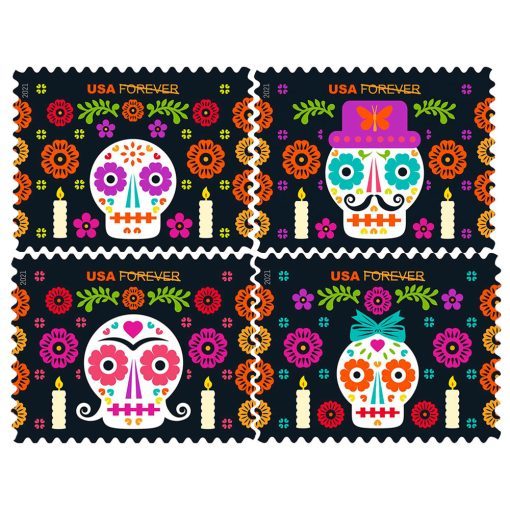 2021 Day of the Dead stamps - Forever Stamps
