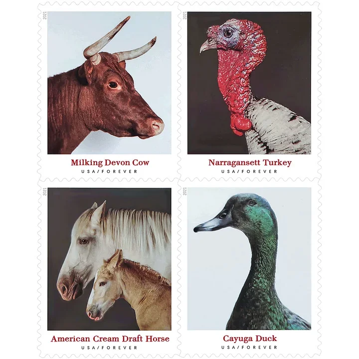 2021 Heritage Breeds Stamps - Forever Stamps