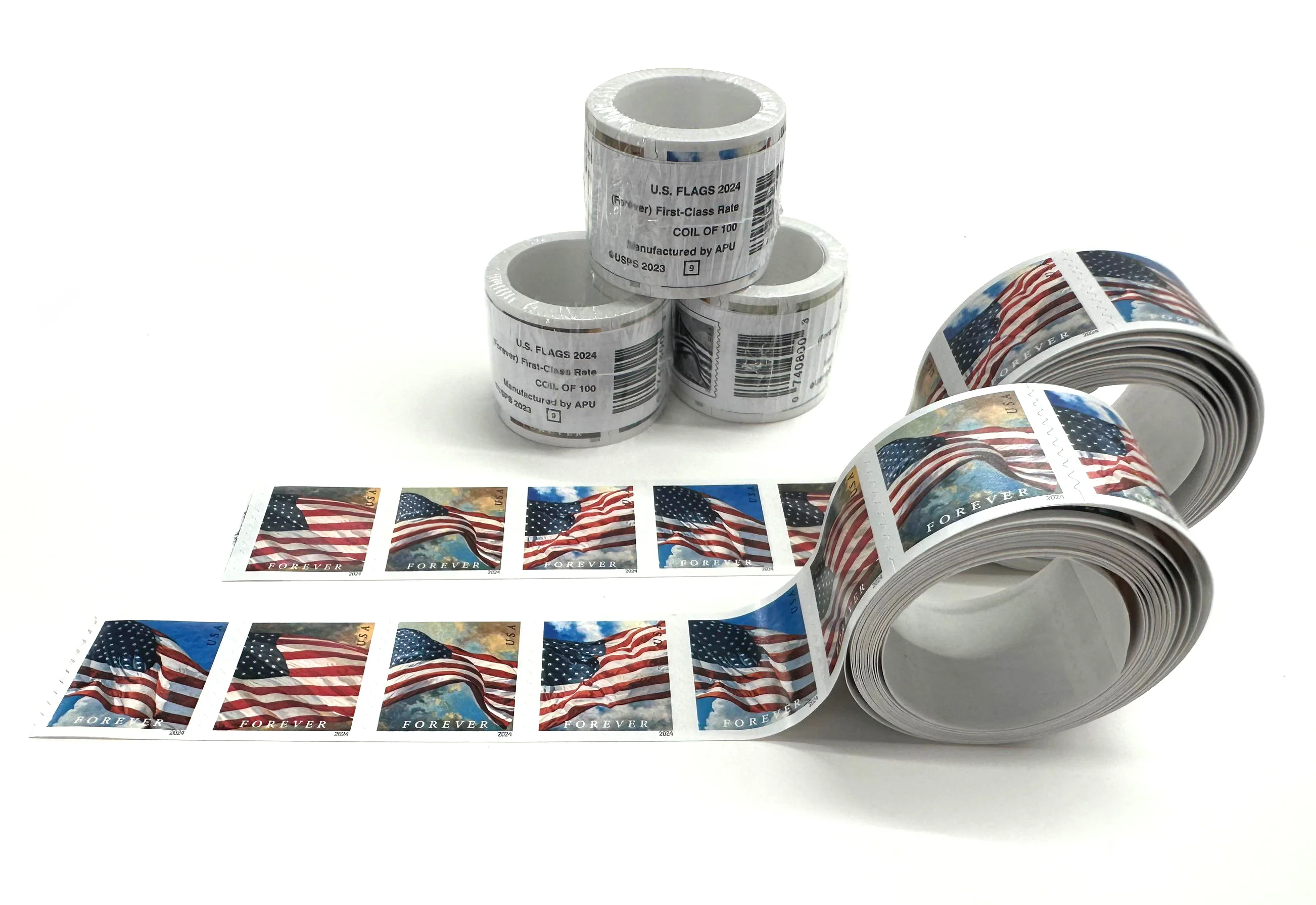2024 U.S. Flags Stamps 50 rolls - Forever Stamps