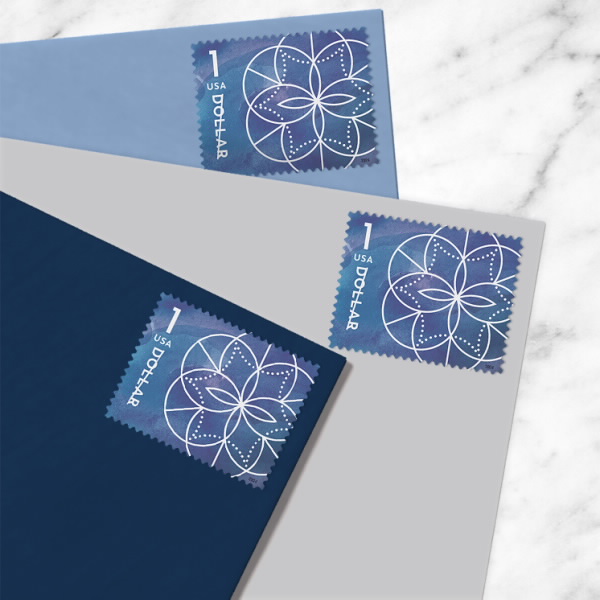 2024 $1 Floral Geometry Stamps - Forever Stamps