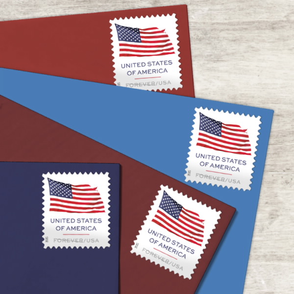 2025 U.S. Flag Stamps Roll 100 pcs - Forever Stamps