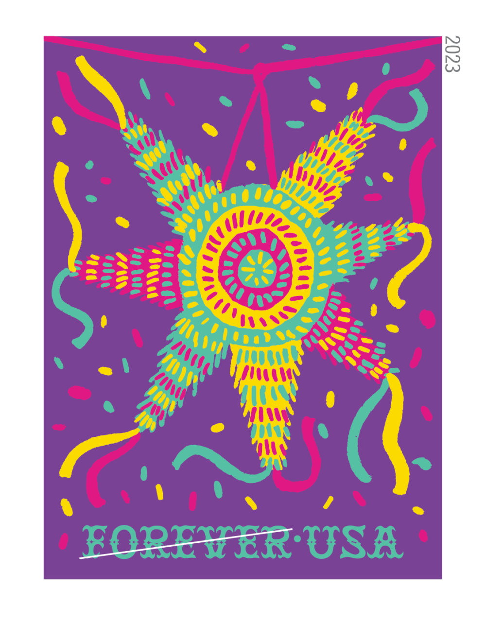 2023 Piñatas! Stamps 100 PCS - Forever Stamps
