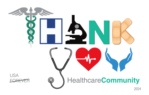 2024 Thank You, Healthcare community Stamps - Forever Stamps