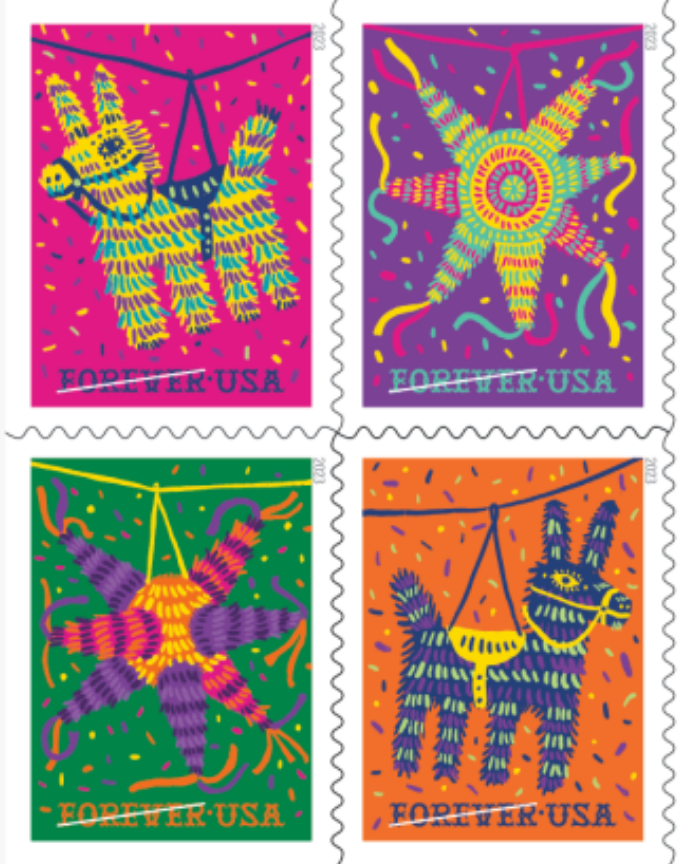 2023 Piñatas! Stamps 100 PCS - Forever Stamps